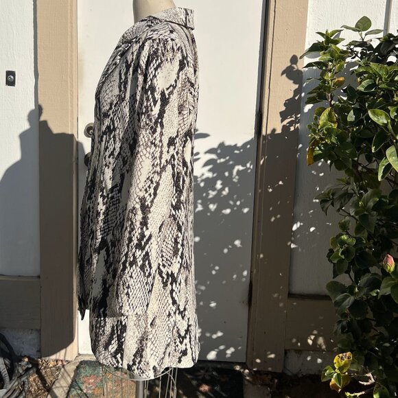 WEAREVER X-Large Black-Brown Cream Animal Print Blazer - Picture 2 of 8